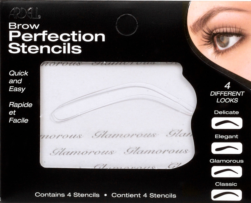 Augenbrauenschablonen-Set - Ardell Brow Perfection Stencils — Bild N1