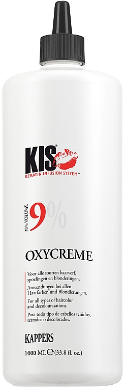 Entwicklerlotion bei allen Haarfarben und Blondierungen 9% - Kis Care OxyCreme — Bild N1