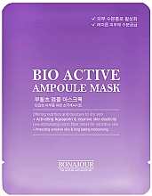 Reparierende Gesichtsmaske mit Maniok-Brava-Extrakt - Bonajour Bio Active Ampoule Mask — Bild N1