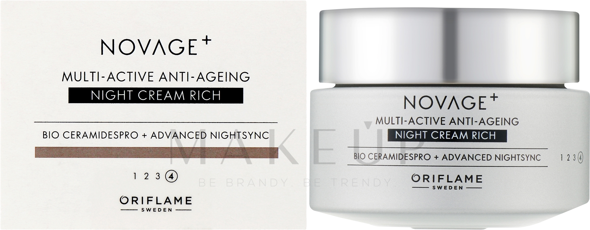 Reichhaltige multiaktive Nachtcreme für das Gesicht - Oriflame Novage+ Multi-Active Anti-Ageing Night Cream Rich — Bild 50 ml