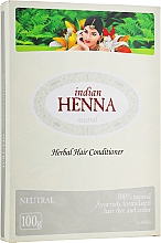 Düfte, Parfümerie und Kosmetik Natürliche Haarmaske (farbloses Henna) - Indian Henna Neutral