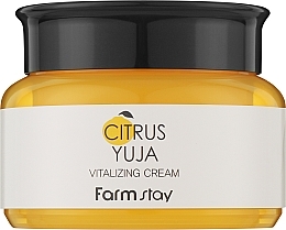 Erfrischende Creme für Gesicht, Hals und Dekolleté - FarmStay Citrus Yuja Vitalizing Cream — Bild N1