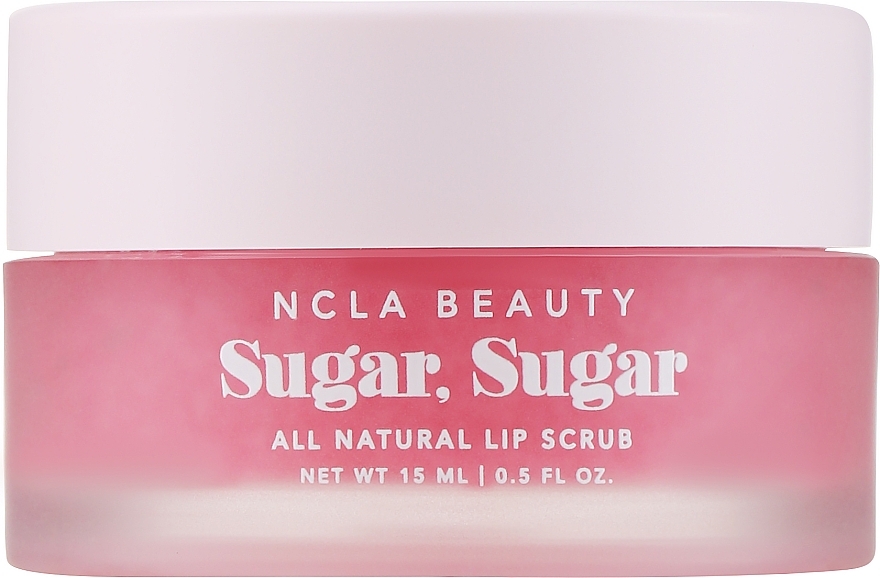 Natürliches Lippenpeeling Rosa Grapefruit mit Zucker, Kakaobutter, Sheabutter und Agavennektar - NCLA Beauty Sugar, Sugar Pink Grapefruit Lip Scrub — Bild N1
