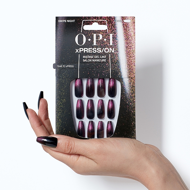 Künstliche Nägel - OPI Xpress/On Swipe Night  — Bild N7