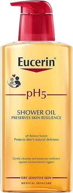 Reinigendes Duschöl für trockene und empfindliche Haut - Eucerin pH5 Shower Oil — Bild N10