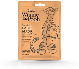 Düfte, Parfümerie und Kosmetik Tonisierende Tuchmaske für das Gesicht mit Passionsfruchtextrakt Disney Tigger - Mad Beauty Disney Winnie The Pooh Tigger Sheet Mask