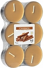 Teekerzen-Set Zimt - Bispol Cinnamon Maxi Scented Candles — Bild N1