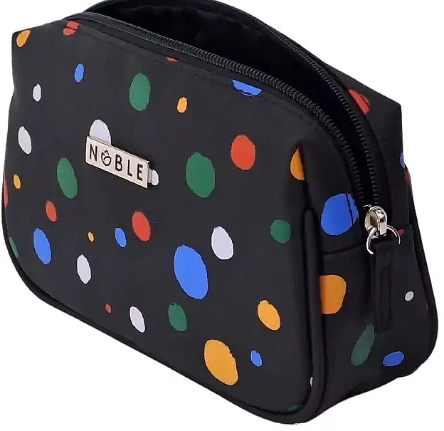 Kleine Kosmetiktasche, schwarz - Noble Dots D001 — Bild N1