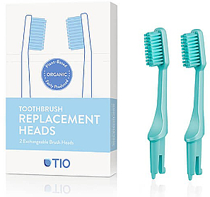Austauschbare Zahnbürstenköpfe mittel türkis 2 St. - TIO Toothbrush Medium — Bild N1