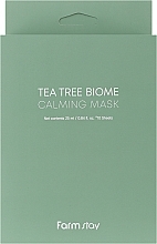 Düfte, Parfümerie und Kosmetik Beruhigende Maske mit Teebaumextrakt - FarmStay Tea Tree Biome Calming Mask