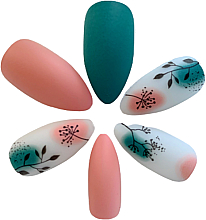 Künstliche Nägel mit floralem Design 24 St. - Deni Carte 3315 — Bild N3