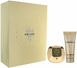 Düfte, Parfümerie und Kosmetik Paco Rabanne Lady Million - Duftset (Eau de Parfum 80ml + Körperlotion 100ml)