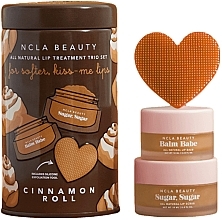 Lippenpflegeset - NCLA Beauty Cinnamon Roll Lip Set (Lippenbalsam 10ml + Lippenpeeling 15ml + Massager) — Bild N1