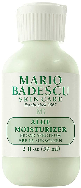 Feuchtigkeitsspendende Gesichtscreme mit Aloe Vera SPF 15 - Mario Badescu Aloe Moisturizer SPF 15 — Bild N1