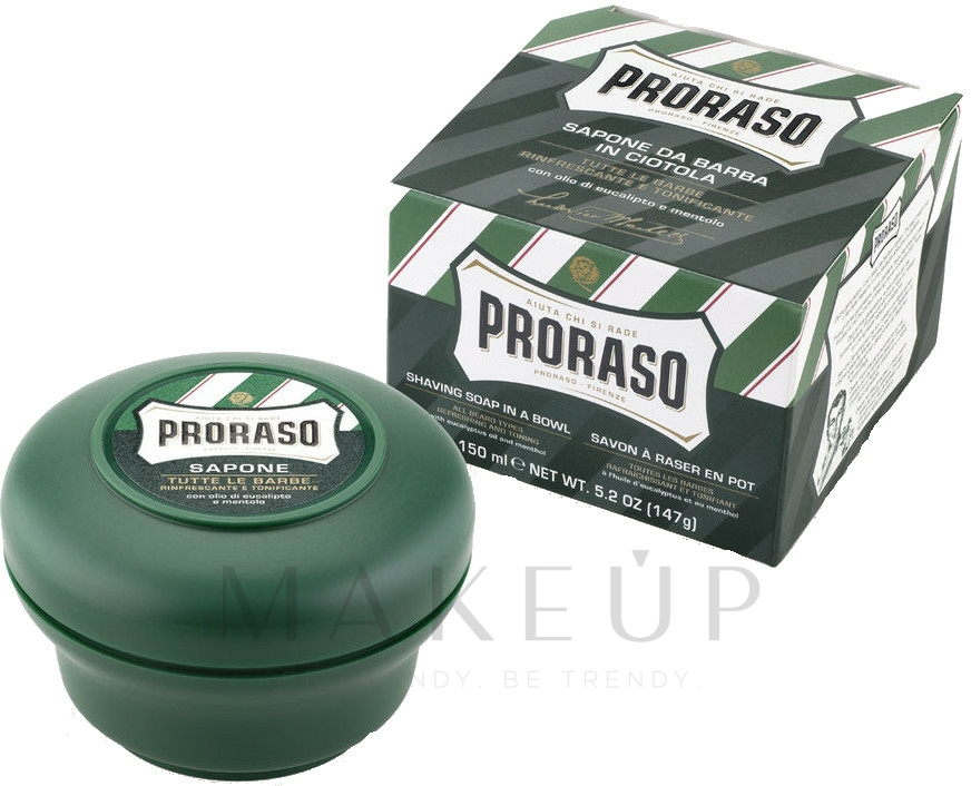 Rasierseife mit Menthol- und Eukalyptus - Proraso Green Shaving Soap — Bild 150 ml