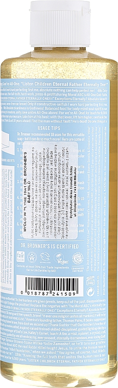 18in1 Flüssigseife für Babys - Dr. Bronner’s 18-in-1 Pure Castile Soap Baby-Mild — Bild N6