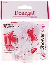 Düfte, Parfümerie und Kosmetik Duschhaube 9298 weiß-rote Blüten - Donegal