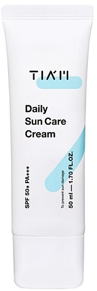 Sonnenschutzcreme mit Tocopherol und Vitamin C - Tiam Daily Sun Care Cream SPF 50+ PA+++ — Bild N1