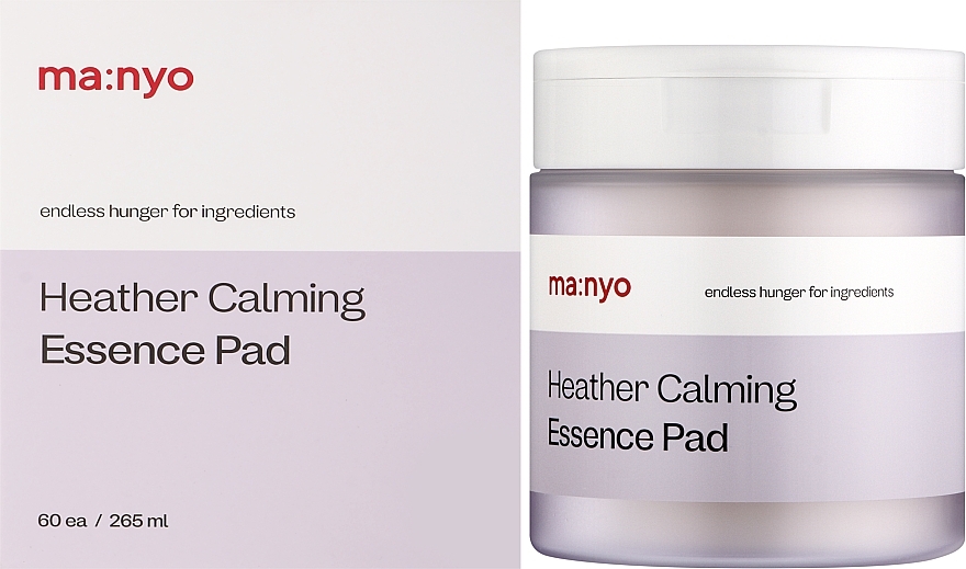 Beruhigende Pads mit Heideextrakt für das Gesicht - Manyo Heather Calming Essence Pad — Bild N2