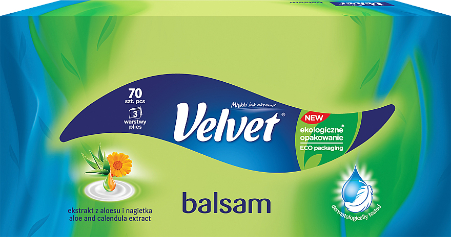 Kosmetiktücher 3-lagig 70 St. - Velvet Balsam Tissue — Bild N1