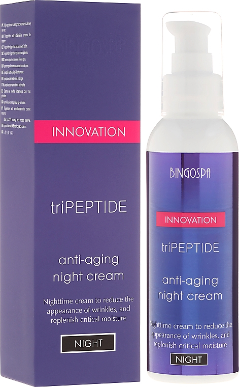 Anti-Aging Nachtcreme mit Tripeptide - BingoSpa Innovation TriPeptide Anti-Aging Night Cream — Foto N1
