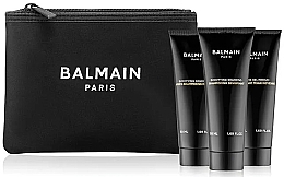 Düfte, Parfümerie und Kosmetik Set - Balmain Paris Hair Couture Travel Size Gift Set (shmp/50ml + cond/50ml + h/gel/50ml + bag)