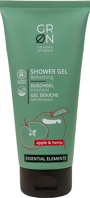 Erfrischendes Duschgel mit Apfel und Hanf - GRN Essential Elements Apple&Hemp Shower Gel — Bild N1