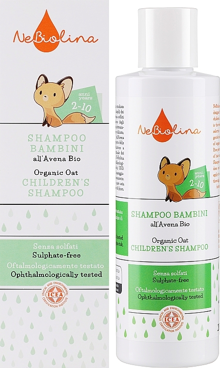 Babyshampoo mit Bio-Hafer - NeBiolina Organic Oats Children's Shampoo — Bild N2