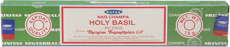 Duftstäbchen Heiliges Basilikum - Satya Holy Basil Incense — Bild N1