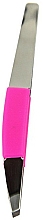 Düfte, Parfümerie und Kosmetik Pinzette 4107 schräg rosa - Donegal Slant Tip Tweezers 