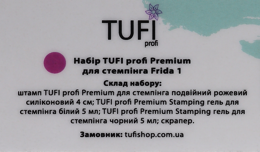 Stempingset Frida 1 - Tufi Profi Premium (stamp + scraper + gel/2x8g) — Bild N5