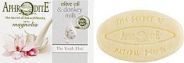 Düfte, Parfümerie und Kosmetik Olivenseife mit Eselsmilch und Magnolienaroma - Aphrodite Advanced Olive Oil & Donkey Milk