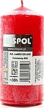 Düfte, Parfümerie und Kosmetik Zylindrische Kerze 60x120 mm rot - Bispol