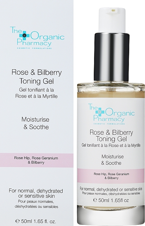 Tonisierendes Gel für dehydrierte und empfindliche Haut - The Organic Pharmacy Rose & Bilberry Toning Gel — Bild N1