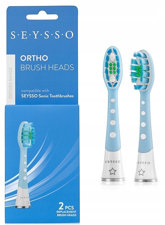 Zahnbürstenkopf für elektrische Zahnbürste 2 St. - Seysso Oxygen Ortho — Bild N1