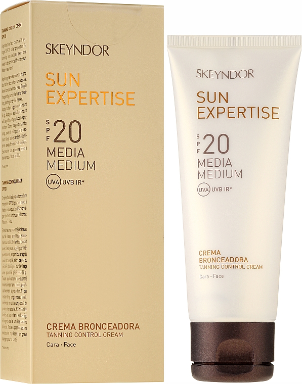 Wasserfeste Sonnenschutzcreme für das Gesicht SPF 20 - Skeyndor Sun Expertise Tanning Control Cream SPF20 — Bild N1