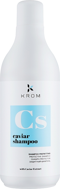 Schützendes Shampoo mit Proteinen, Kaviar- und Seetangextrakt - Krom Caviar Shampoo — Bild N1