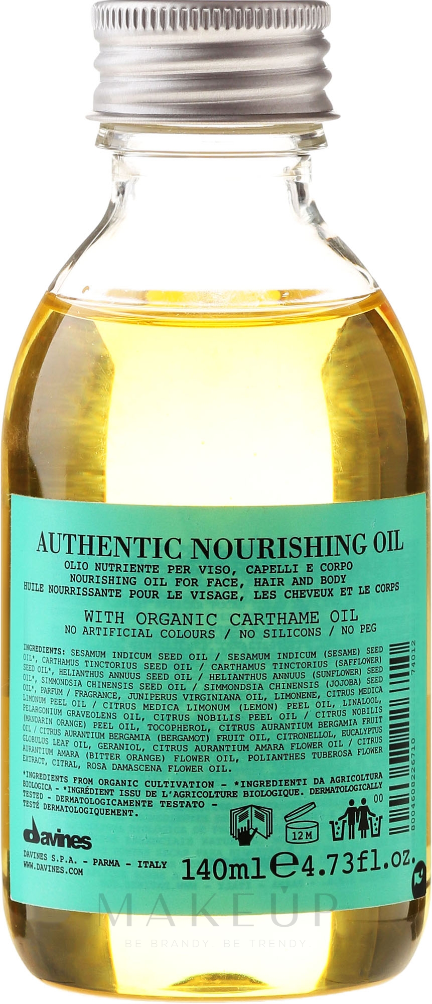 Pflegendes Öl für Gesicht, Haar und Körper - Davines Authentic — Bild 140 ml