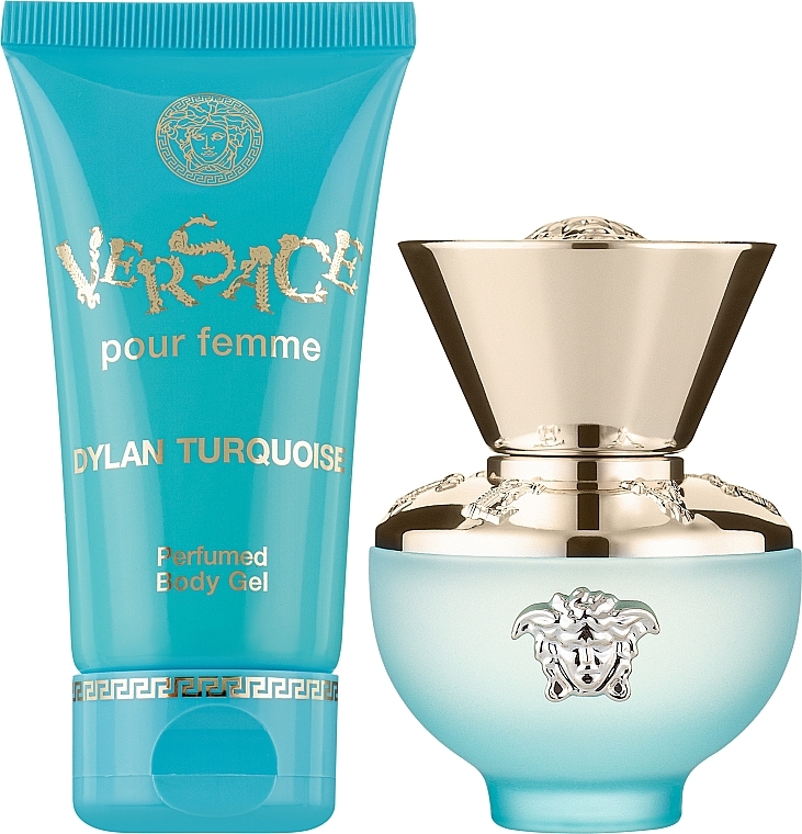 Versace Set Versace Dylan Turquoise Pour Femme - Duftset (Eau de Toilette 30ml + Körpergel 50ml) — Bild N2