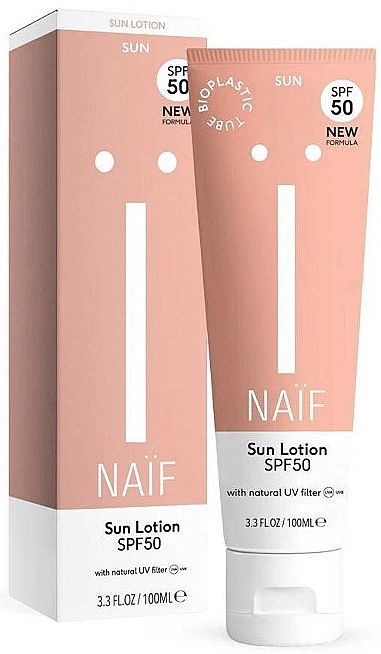 Körperlotion mit Sonnenschutz - Naif Sun Lotion SPF50  — Bild N1