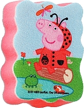 Düfte, Parfümerie und Kosmetik Badeschwamm für Kinder Peppa Pig Peppa im Marienkäferkostüm rot - Suavipiel Peppa Pig Bath Sponge
