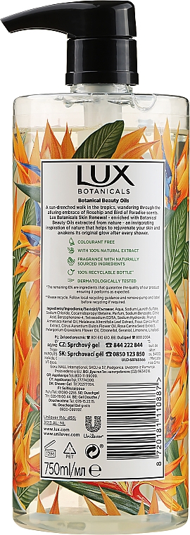 Duschgel Bird Of Paradise & Rosehip Oil - Lux Botanicals Bird Of Paradise & Rosehip Oil Daily Shower Gel — Bild N4