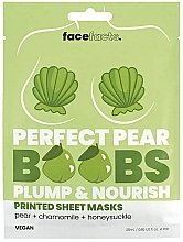 Düfte, Parfümerie und Kosmetik Straffende Tuchmaske für Brüste Birne - Face Facts Perfect Pear Nourishing Boob Sheet Mask
