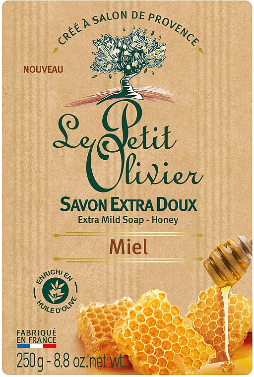 Seife Honig - Le Petit Olivier Extra mild soap Honey — Bild N1