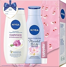 Pflegeset für Männer - NIVEA Girl's Stuff (sh/gel/250ml + b/lotion/200ml + lip/balm/5,5ml + socks) — Bild N4