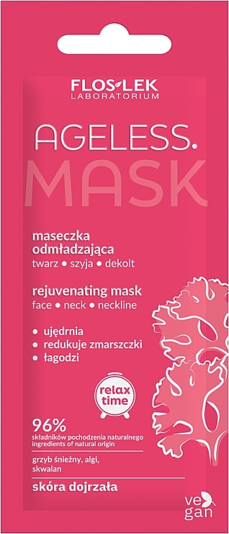 Verjüngende Maske für Gesicht, Hals und Dekolleté - Floslek Ageless Mask — Bild N1