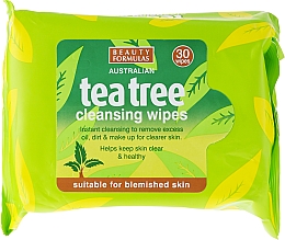 Düfte, Parfümerie und Kosmetik Gesichtsreinigungstücher 30 St. - Beauty Formulas Tea Tree Cleansing Wipes