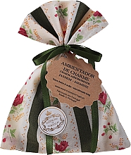 Düfte, Parfümerie und Kosmetik Duftsäckchen grüne Streifen mit Blumen Jasmin - Essencias De Portugal Tradition Charm Air Freshener