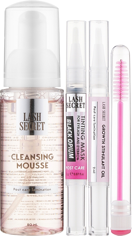 Set - Lash Secret Lami Home (mousse/80ml + l/oil/2ml + brush/1pcs + mask/2ml) — Bild N1