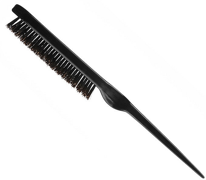 Haarbürste 02452 mit Naturborsten schwarz - Eurostil — Bild N1